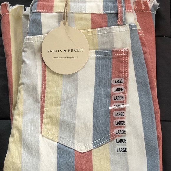 Stripped Flare Jeans - Picture 8 of 8